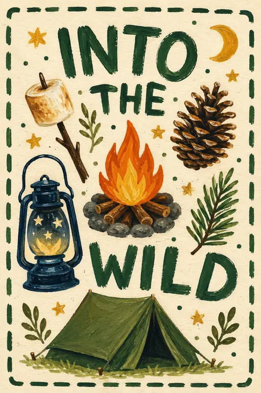 Naive Gouache Lifestyle Posters