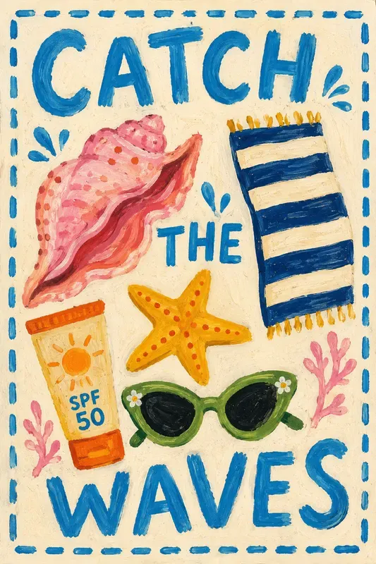 Naive Gouache Lifestyle Posters