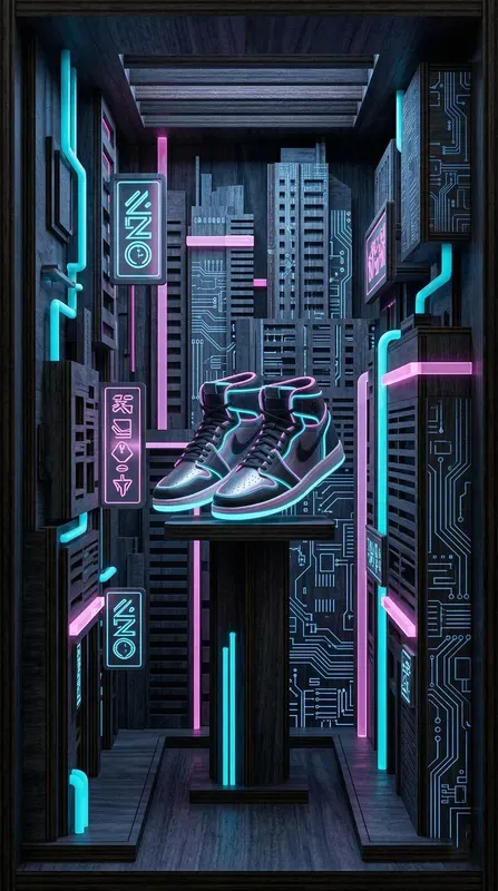 Night City Wooden Glitch Nooks