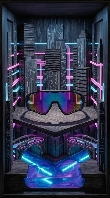 Night City Wooden Glitch Nooks