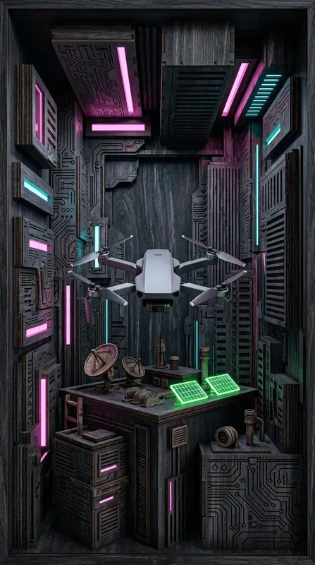 Night City Wooden Glitch Nooks