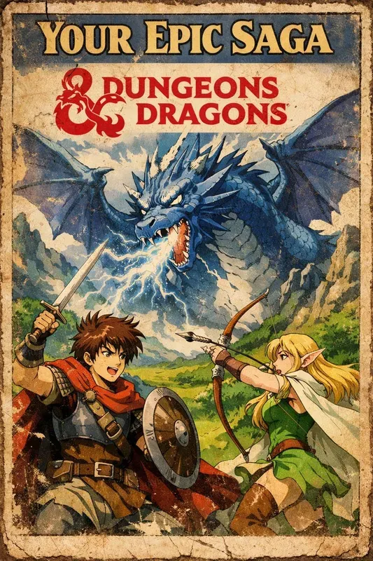 Dungeons Dragons Vintage Ads Posters