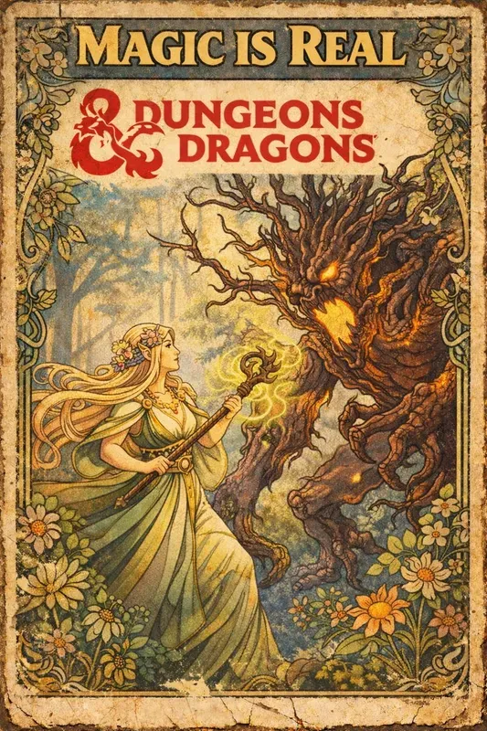 Dungeons Dragons Vintage Ads Posters