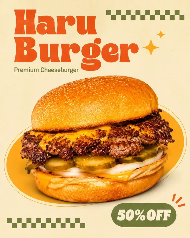Retro Fastfood Poster Generator