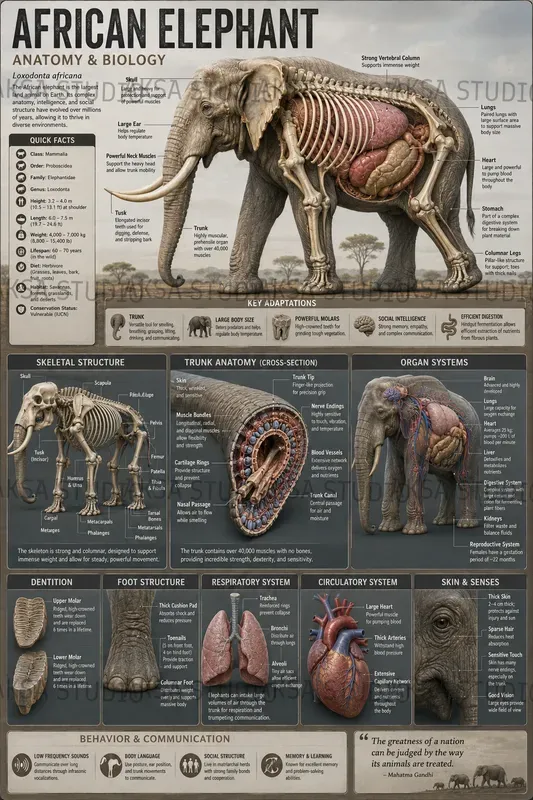 3D Animal Anatomy Infographics