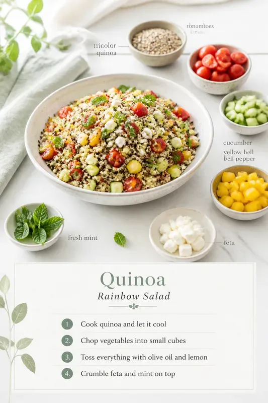 Bright Recipe Poster Food Photography