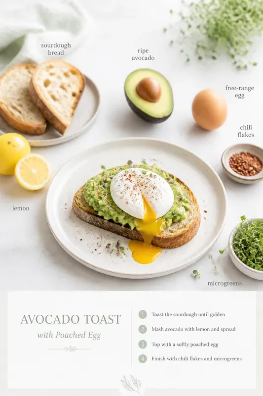 Bright Recipe Poster Food Photography