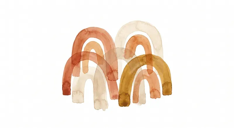Boho Watercolor Abstract Shapes