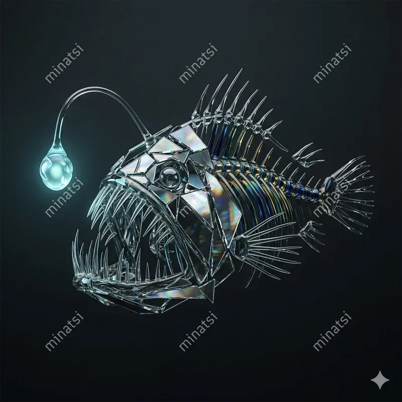 Glass Mosaic Animal Skeleton Art