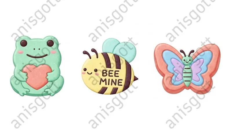 Pastel Kawaii Valentine Candy Cliparts
