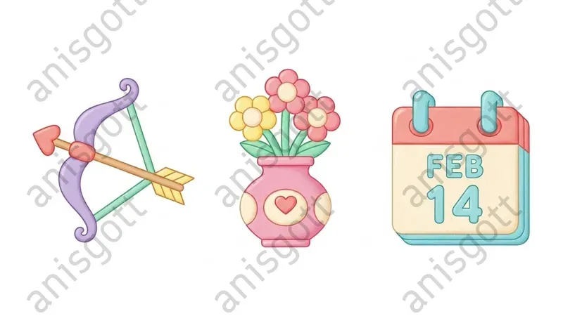 Pastel Kawaii Valentine Candy Cliparts