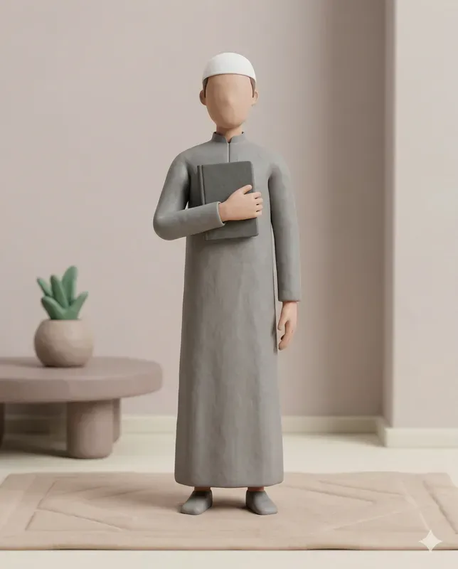 Minimalist 3D Claymation Style