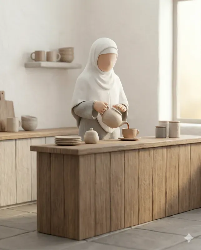 Minimalist 3D Claymation Style