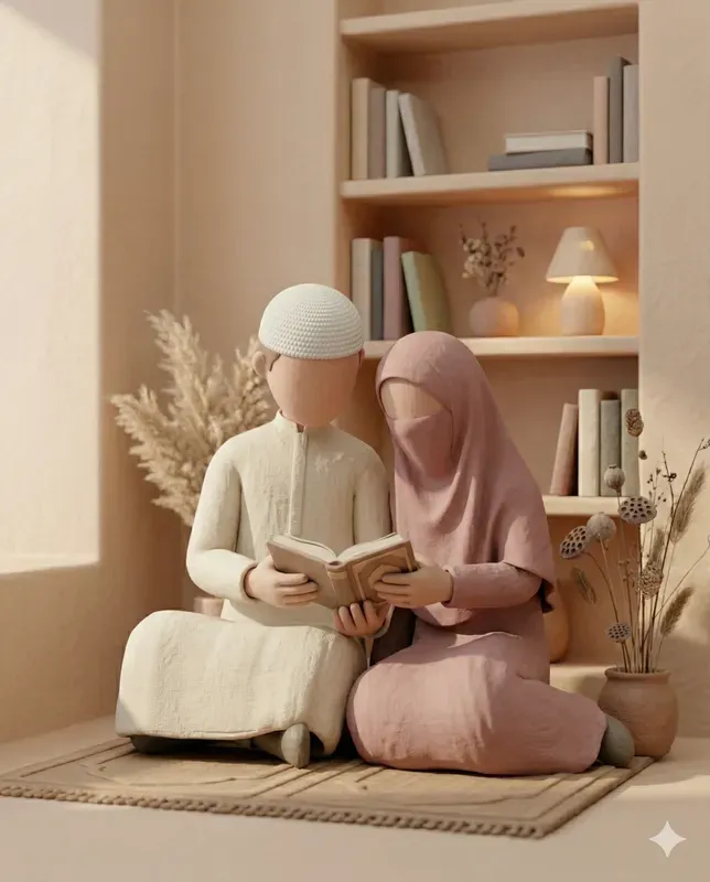 Minimalist 3D Claymation Style