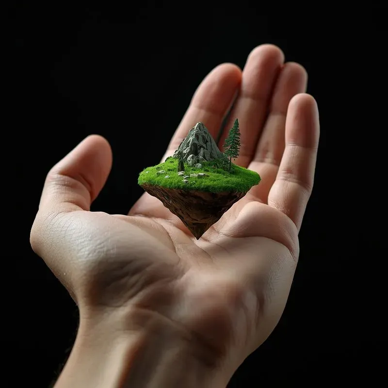 Hands Holding Impossible Worlds