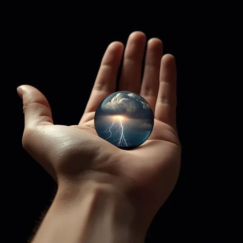 Hands Holding Impossible Worlds