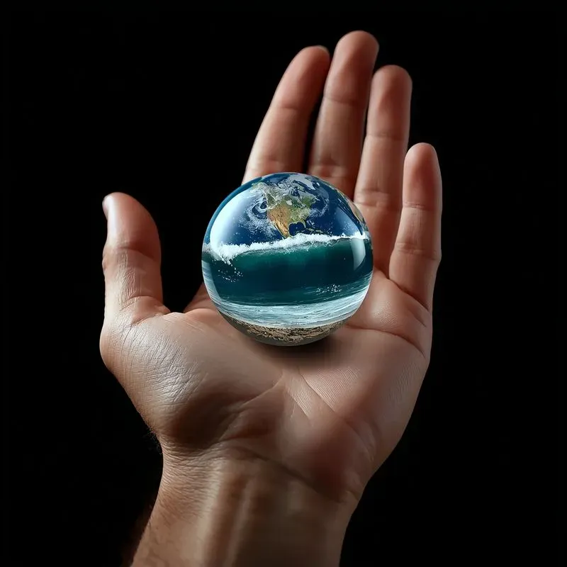 Hands Holding Impossible Worlds