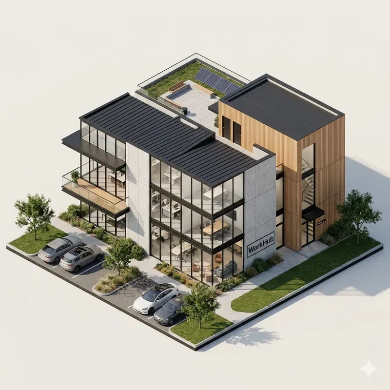 3D Isometric House Designs