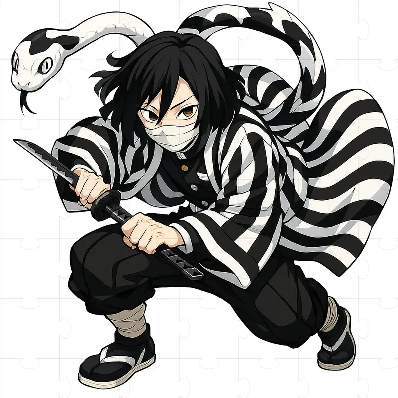 Demon Slayer Characters On White