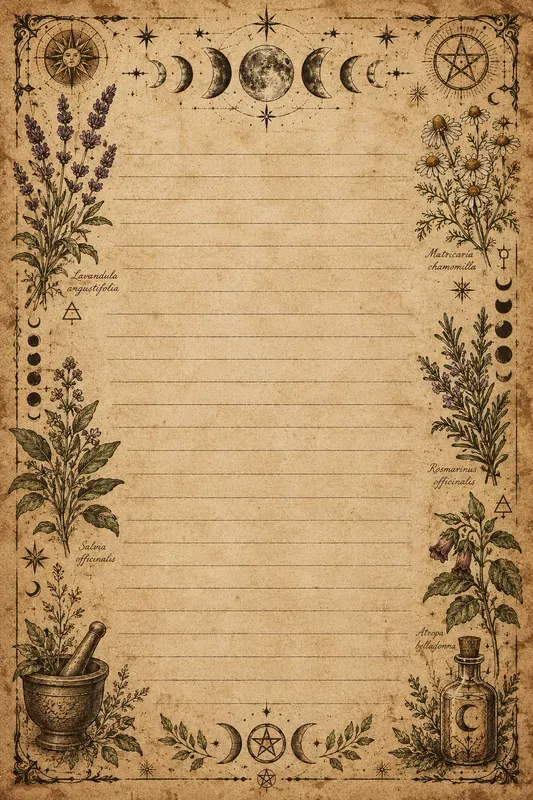 Witchy Junk Journal Papers