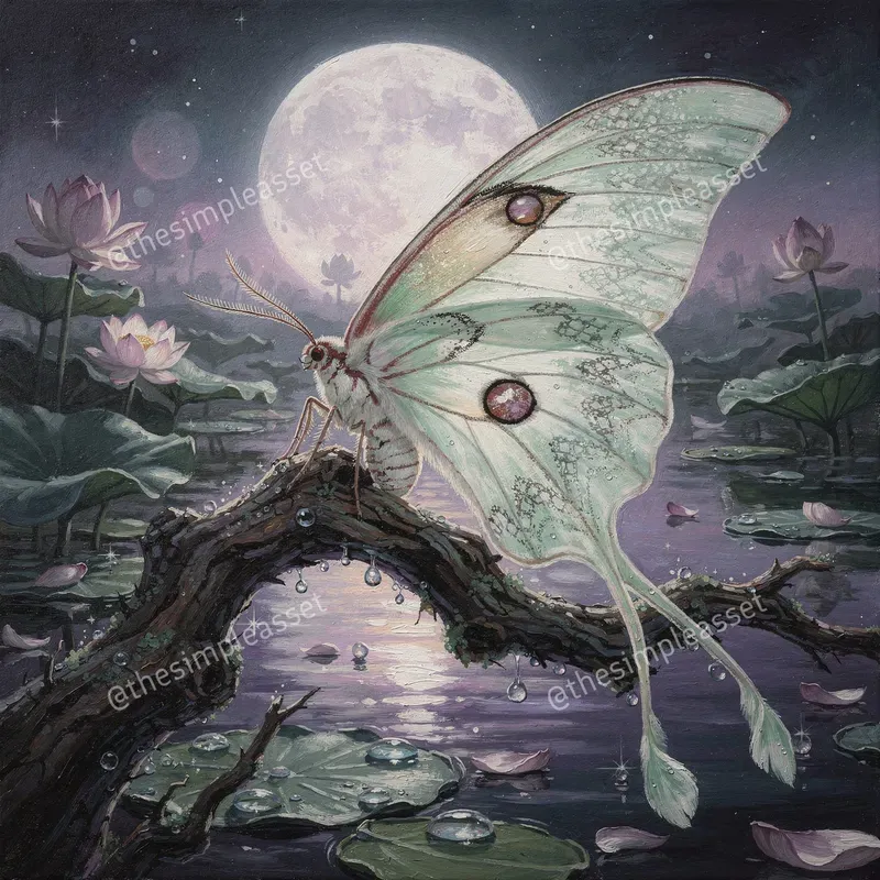 Ethereal Exotic Butterfly Garden Art