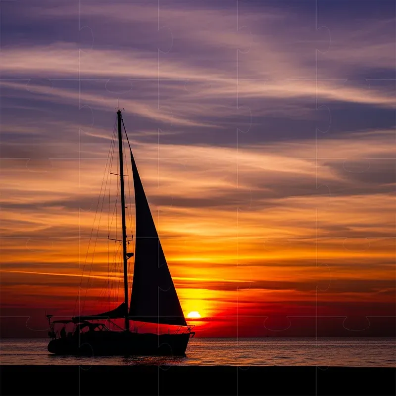 Serene Sunset Silhouette Photography