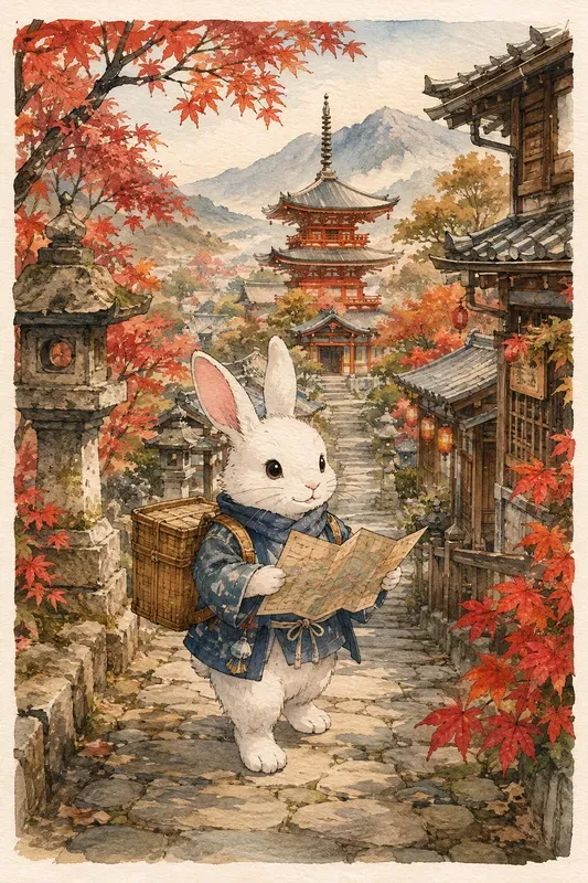 Whimsical Travel Storybook Art