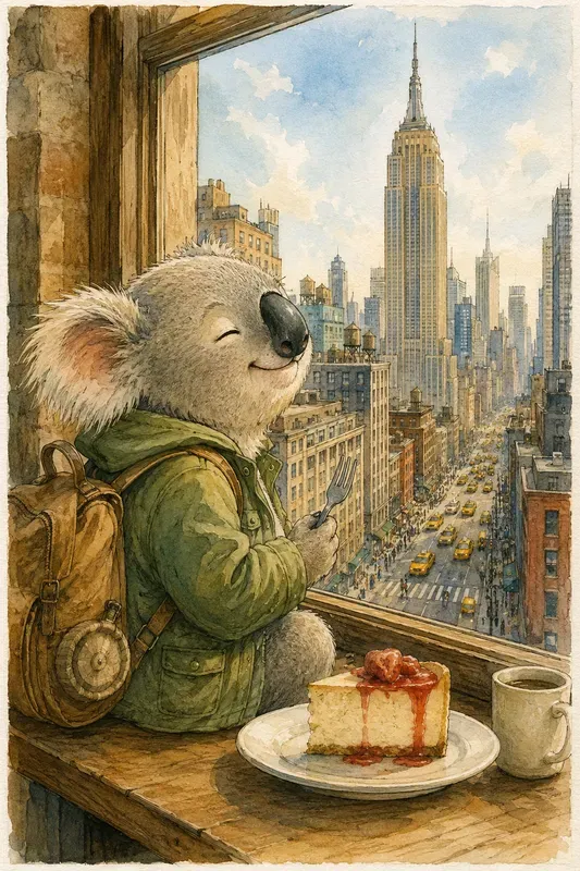 Whimsical Travel Storybook Art