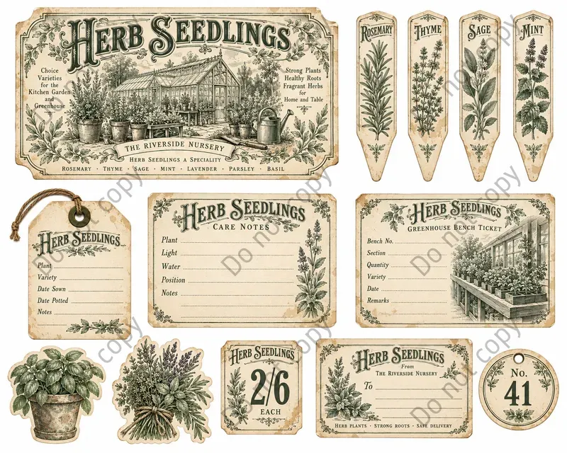 Vintage Plant Nursery Ephemera