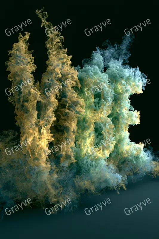 Volumetric Smoke Typographies