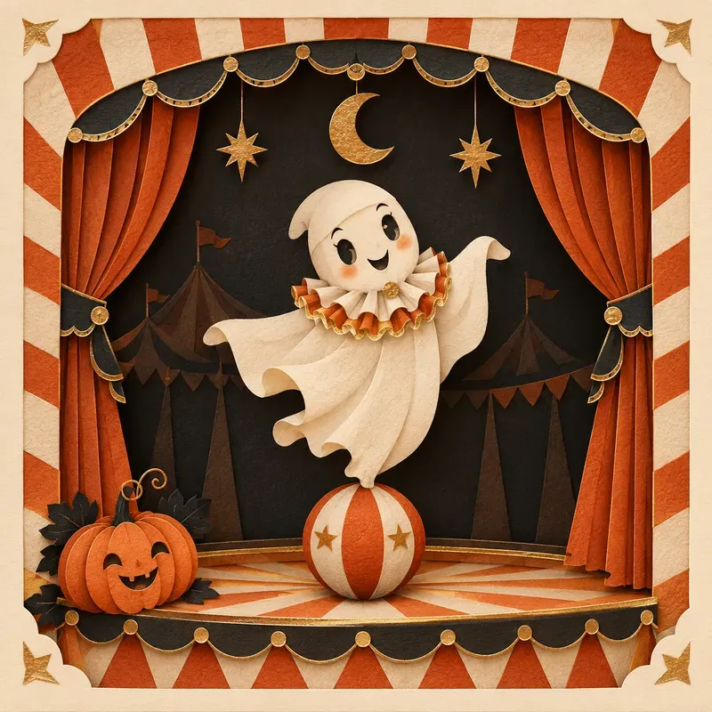 Halloween Haunted Paper Circuses