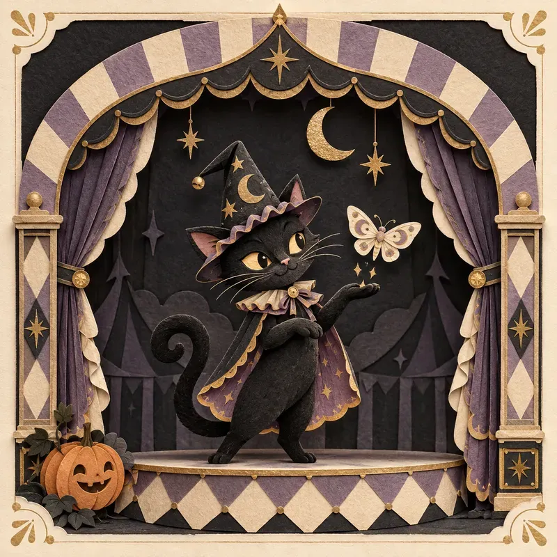 Halloween Haunted Paper Circuses