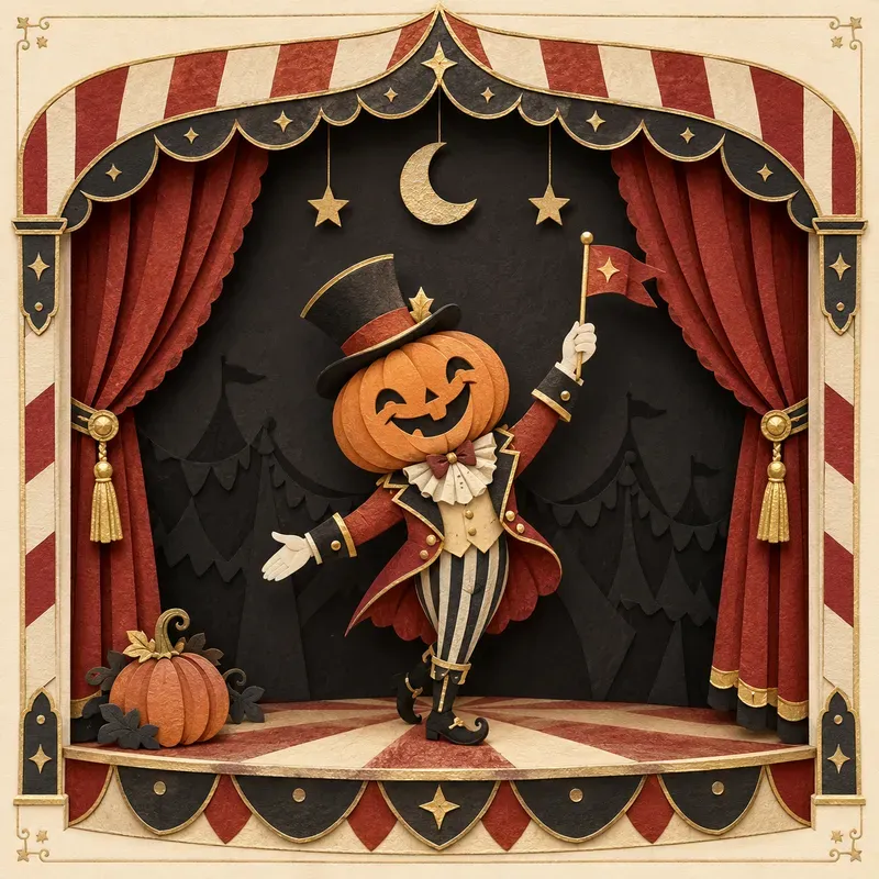Halloween Haunted Paper Circuses