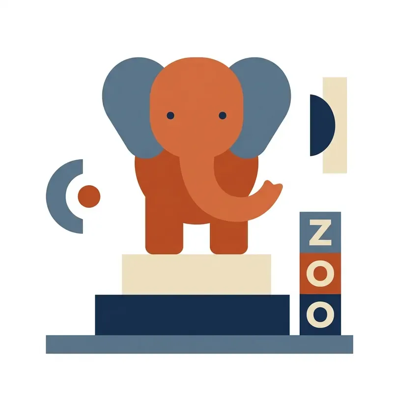 Minimalist Retro Wooden Toy Vectors