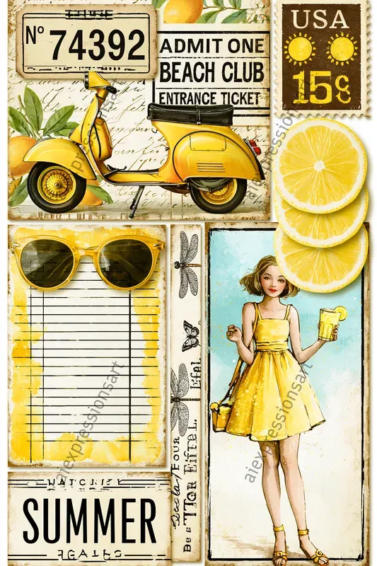 Vintage Ephemera And Scrapbook Kits