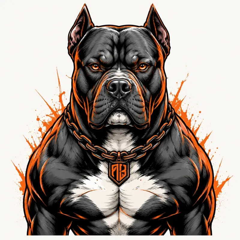 Fierce Guard Dog Tattoo Vector Art