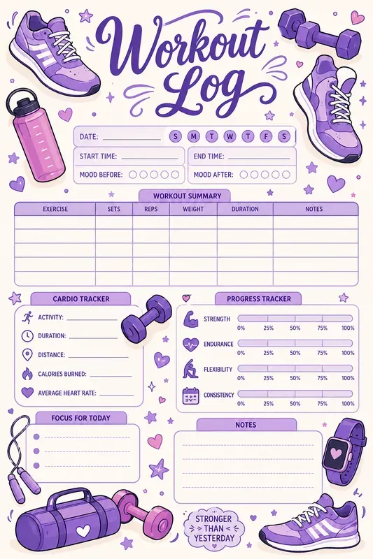 Cute Organizational Planner Templates