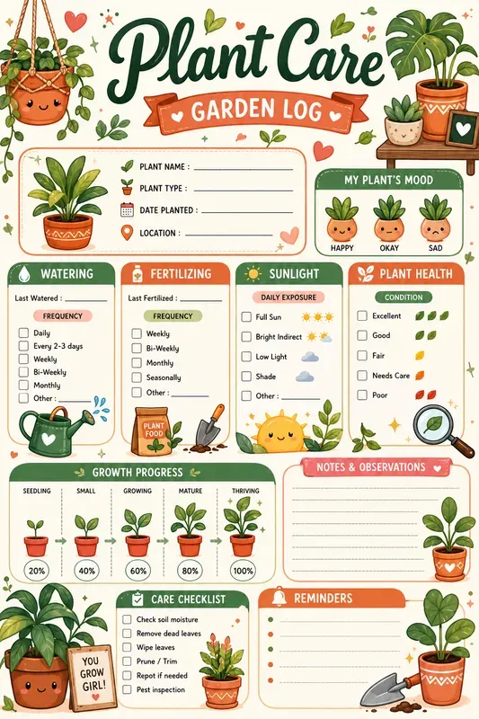 Cute Organizational Planner Templates