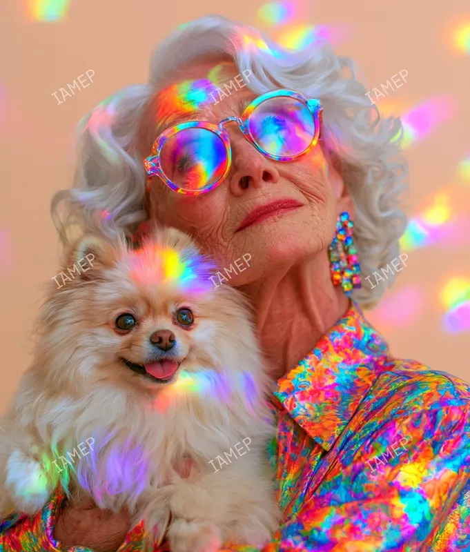 Prismatic Rainbow Beauty Portraits
