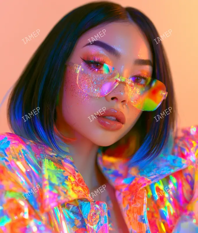 Prismatic Rainbow Beauty Portraits