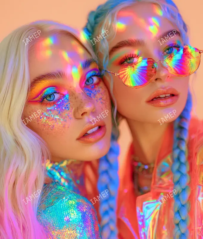 Prismatic Rainbow Beauty Portraits