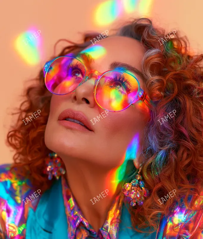 Prismatic Rainbow Beauty Portraits
