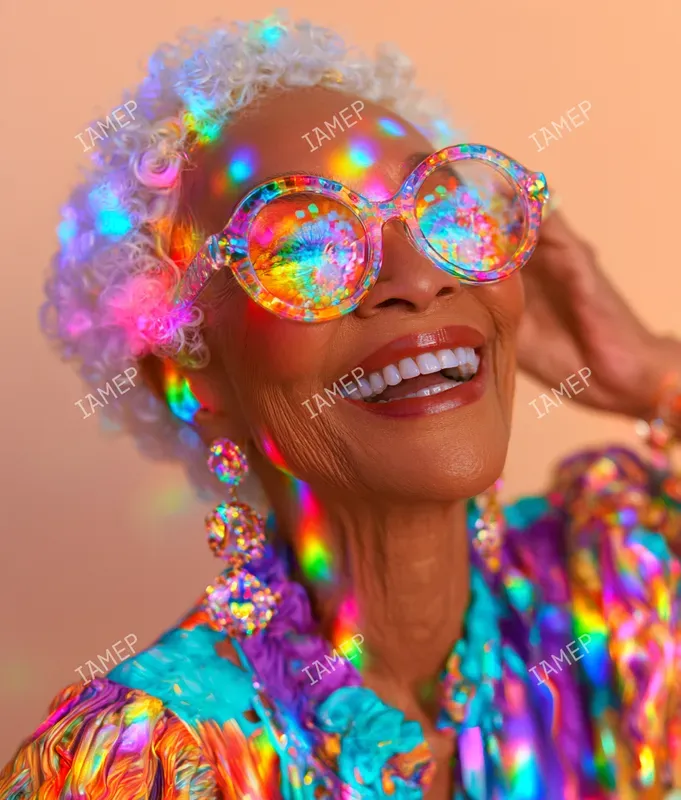 Prismatic Rainbow Beauty Portraits