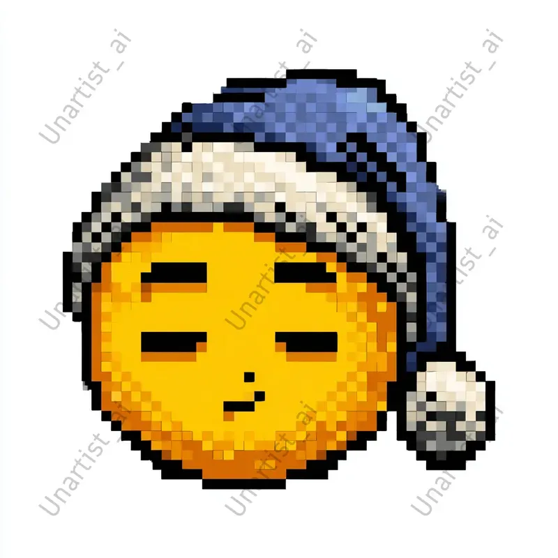 Pixel Art 8bit Emoji Faces