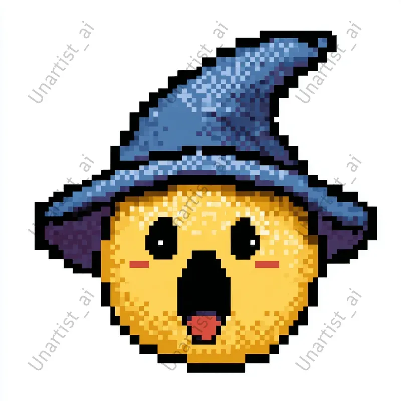 Pixel Art 8bit Emoji Faces