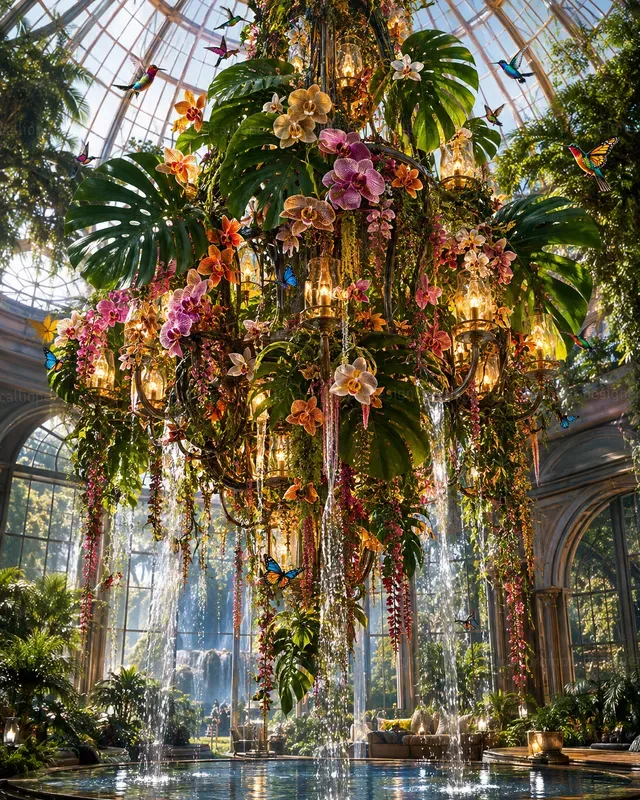 Hyperrealistic Living Chandeliers