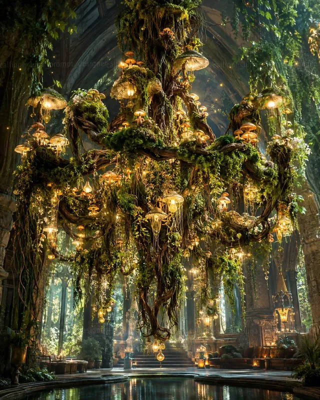 Hyperrealistic Living Chandeliers