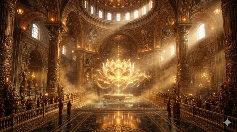 Divine Golden Meditation Backdrops
