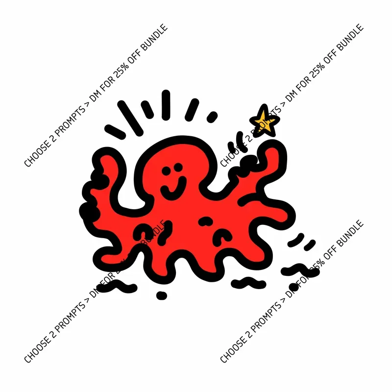 Kawaii Bold Animal Doodles