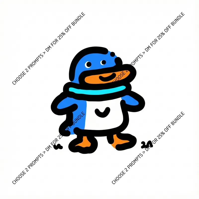 Kawaii Bold Animal Doodles